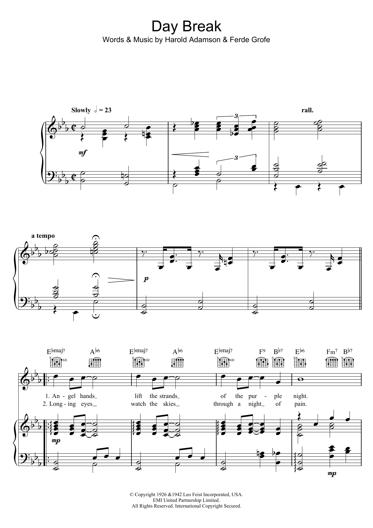 Learn to play Cavan O'Connor Day Break sheet music for Piano, Vocal & Guitar Chords in minutes. Price: 7.8900$ Cavan O'Connor Day Break sheet music notes and chords arranged for Piano, Vocal & Guitar Chords