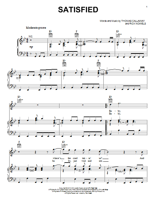 Learn to play Cee Lo Green Satisfied sheet music for Piano, Vocal & Guitar Chords (Right-Hand Melody) in minutes. Price: 7.8900$ Cee Lo Green Satisfied sheet music notes and chords arranged for Piano, Vocal & Guitar Chords (Right-Hand Melody)
