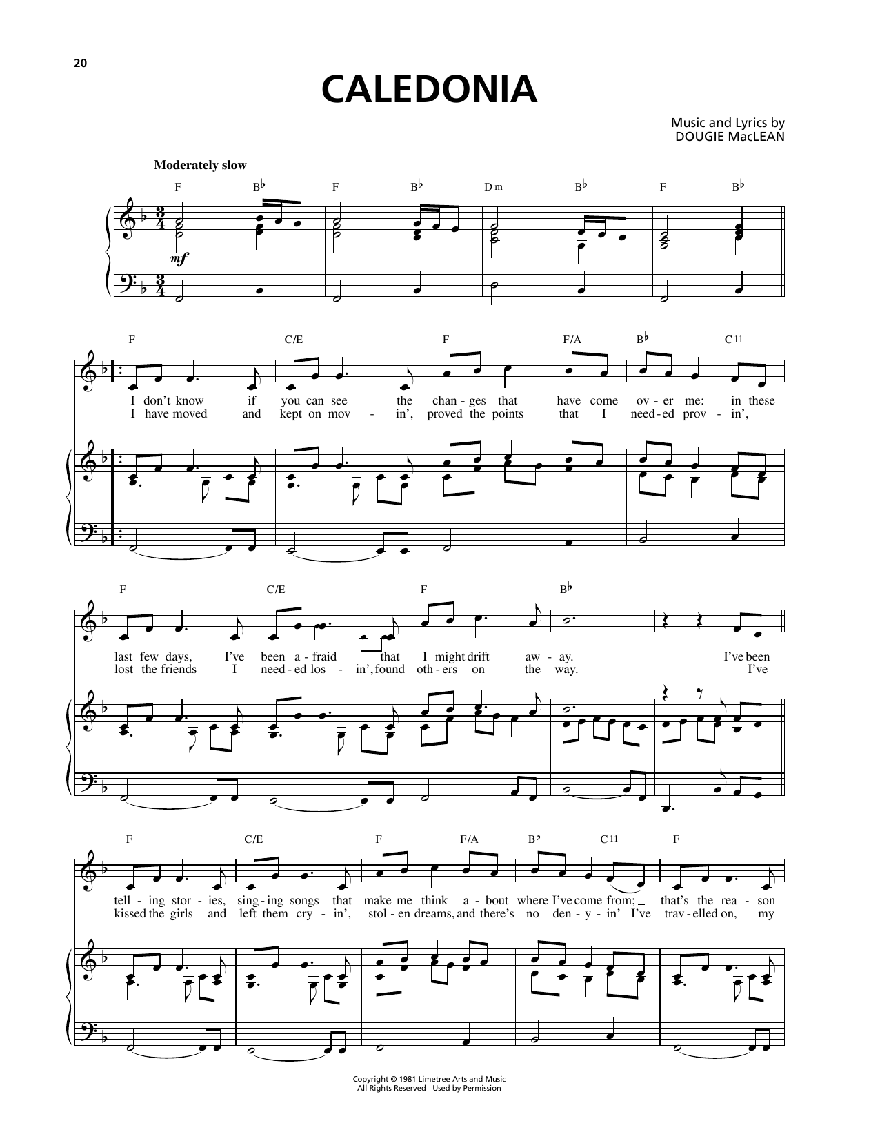 Celtic Thunder Caledonia sheet music notes and chords. Download Printable PDF.