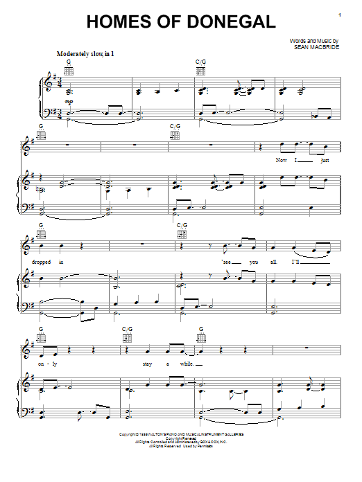 Learn to play Celtic Thunder Homes Of Donegal sheet music for Piano, Vocal & Guitar Chords (Right-Hand Melody) in minutes. Price: 7.8900$ Celtic Thunder Homes Of Donegal sheet music notes and chords arranged for Piano, Vocal & Guitar Chords (Right-Hand Melody)