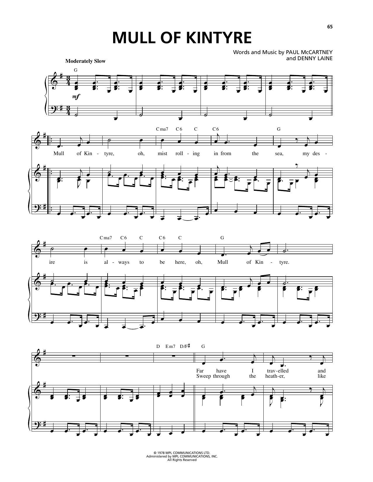 Celtic Thunder Mull Of Kintyre sheet music notes and chords. Download Printable PDF.