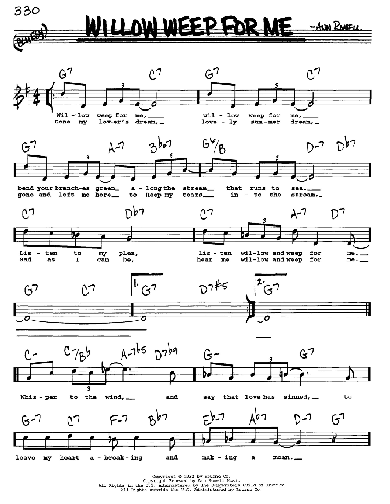 Chad & Jeremy Willow Weep For Me sheet music notes and chords. Download Printable PDF.