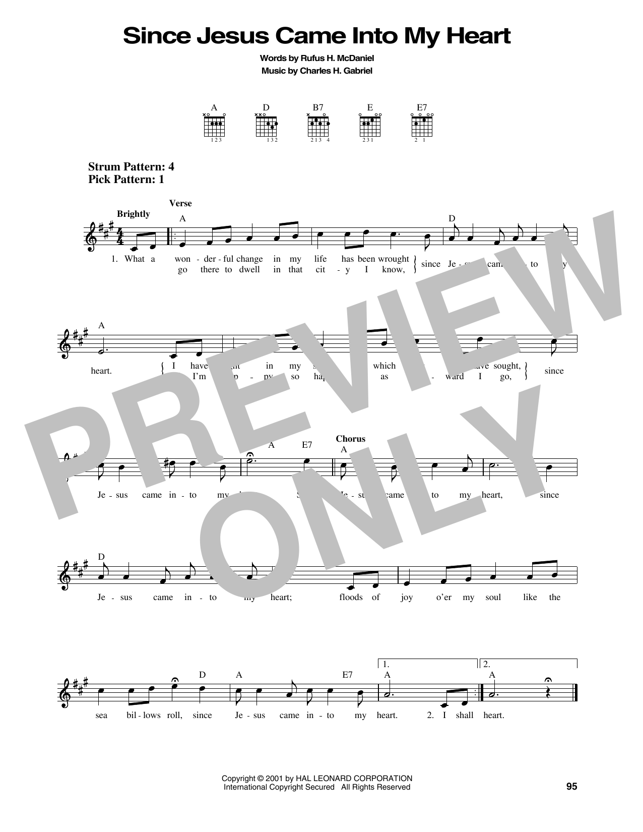 Charles H. Gabriel Since Jesus Came Into My Heart sheet music notes and chords. Download Printable PDF.