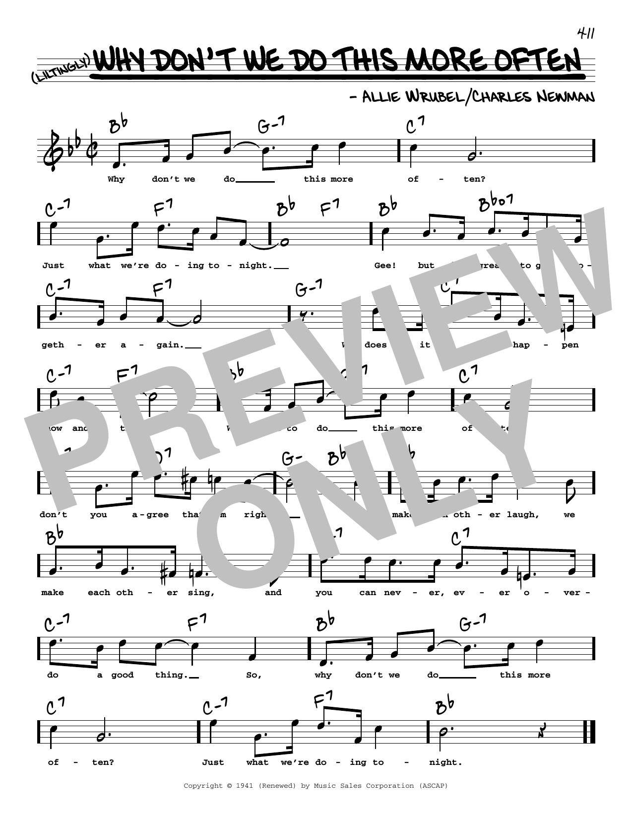 Learn to play Charles Newman Why Don't We Do This More Often (High Voice) sheet music for Real Book – Melody, Lyrics & Chords in minutes. Price: 5.9900$ Charles Newman Why Don't We Do This More Often (High Voice) sheet music notes and chords arranged for Real Book – Melody, Lyrics & Chords