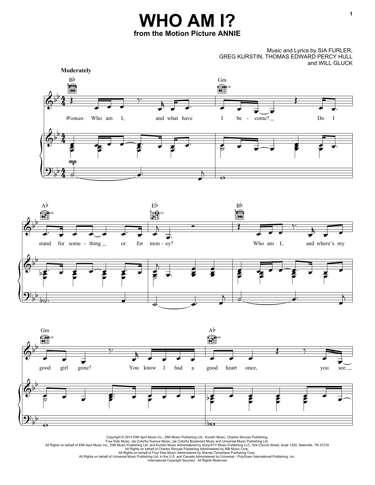 Learn to play Charles Strouse Who Am I? sheet music for Piano, Vocal & Guitar Chords (Right-Hand Melody) in minutes. Price: 7.8900$ Charles Strouse Who Am I? sheet music notes and chords arranged for Piano, Vocal & Guitar Chords (Right-Hand Melody)