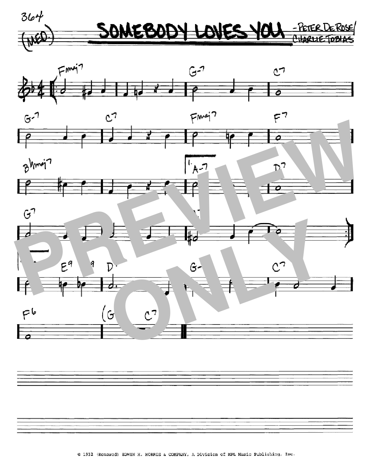 Learn to play Charlie Tobias Somebody Loves You sheet music for Real Book – Melody, Lyrics & Chords in minutes. Price: 5.9900$ Charlie Tobias Somebody Loves You sheet music notes and chords arranged for Real Book – Melody, Lyrics & Chords