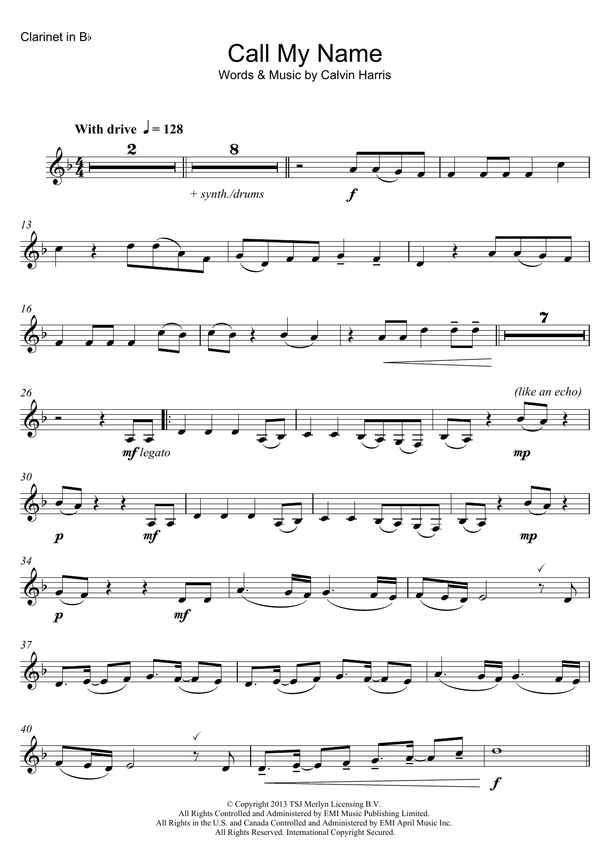 Cheryl Call My Name sheet music notes and chords. Download Printable PDF.