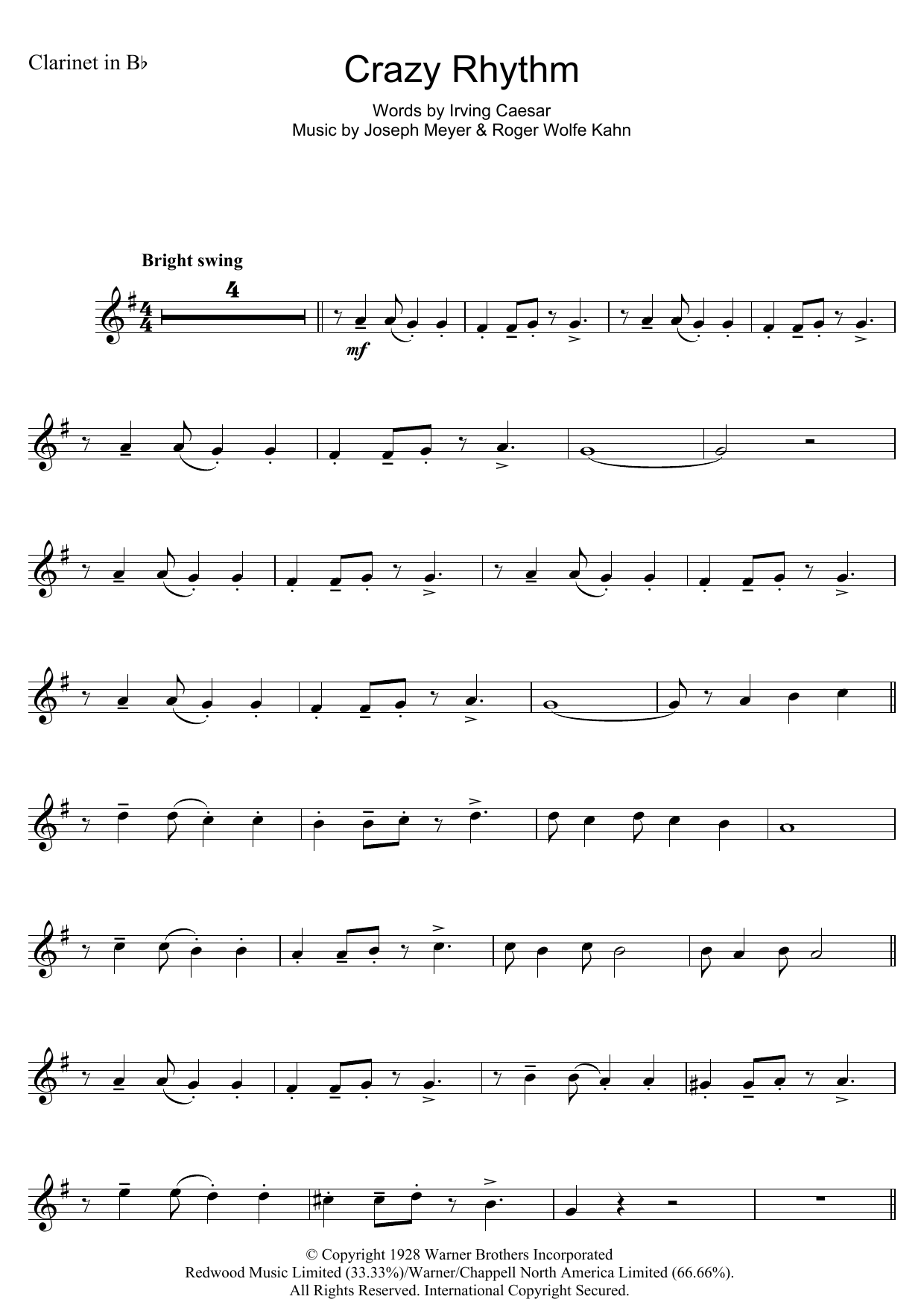 Chet Baker Crazy Rhythm sheet music notes and chords. Download Printable PDF.