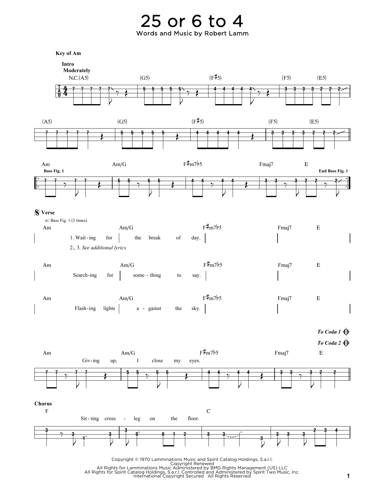 Chicago 25 Or 6 To 4 sheet music notes and chords. Download Printable PDF.