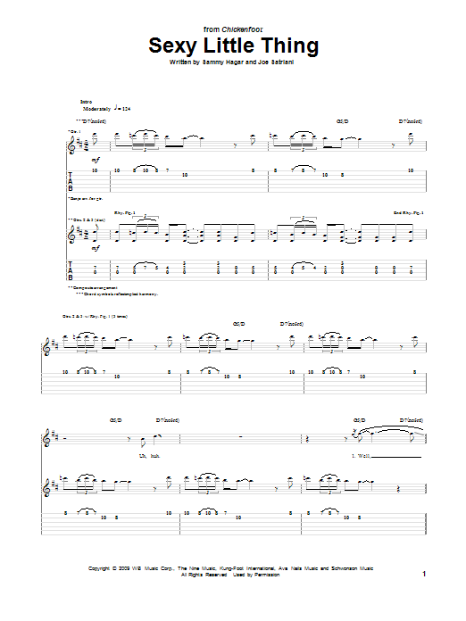Learn to play Chickenfoot Sexy Little Thing sheet music for Guitar Tab in minutes. Price: 7.8900$ Chickenfoot Sexy Little Thing sheet music notes and chords arranged for Guitar Tab