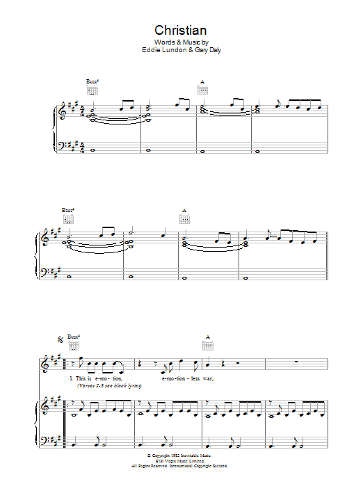 Learn to play China Crisis Christian sheet music for Piano, Vocal & Guitar Chords in minutes. Price: 7.8900$ China Crisis Christian sheet music notes and chords arranged for Piano, Vocal & Guitar Chords
