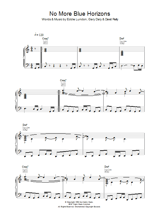 Learn to play China Crisis No More Blue Horizons sheet music for Piano, Vocal & Guitar Chords in minutes. Price: 7.8900$ China Crisis No More Blue Horizons sheet music notes and chords arranged for Piano, Vocal & Guitar Chords