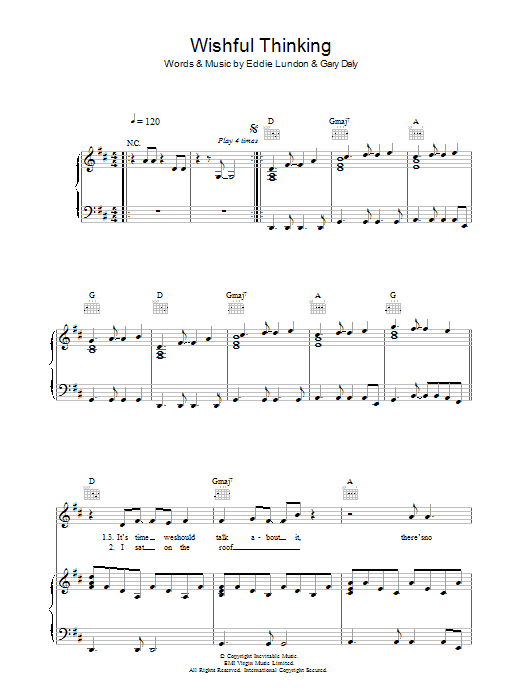 Learn to play China Crisis Wishful Thinking sheet music for Piano, Vocal & Guitar Chords in minutes. Price: 7.8900$ China Crisis Wishful Thinking sheet music notes and chords arranged for Piano, Vocal & Guitar Chords