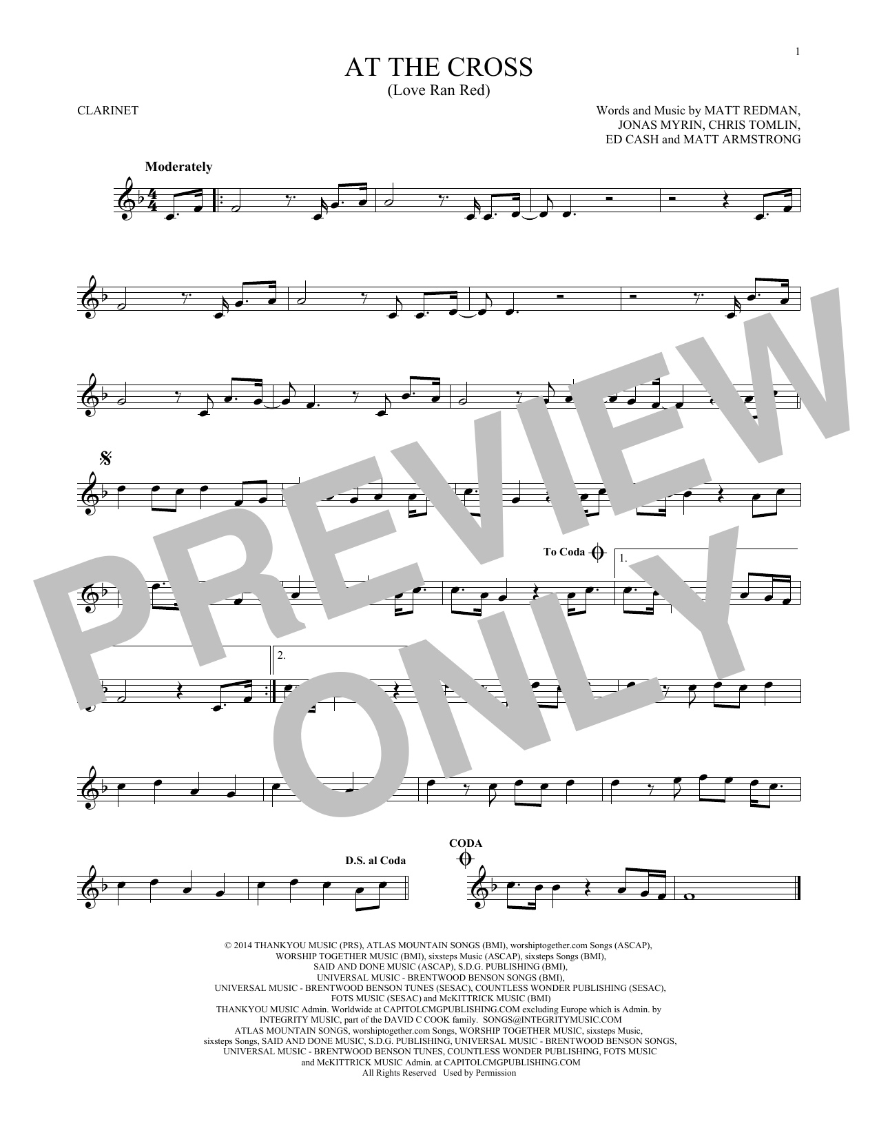 Chris Tomlin At The Cross (Love Ran Red) sheet music notes and chords. Download Printable PDF.