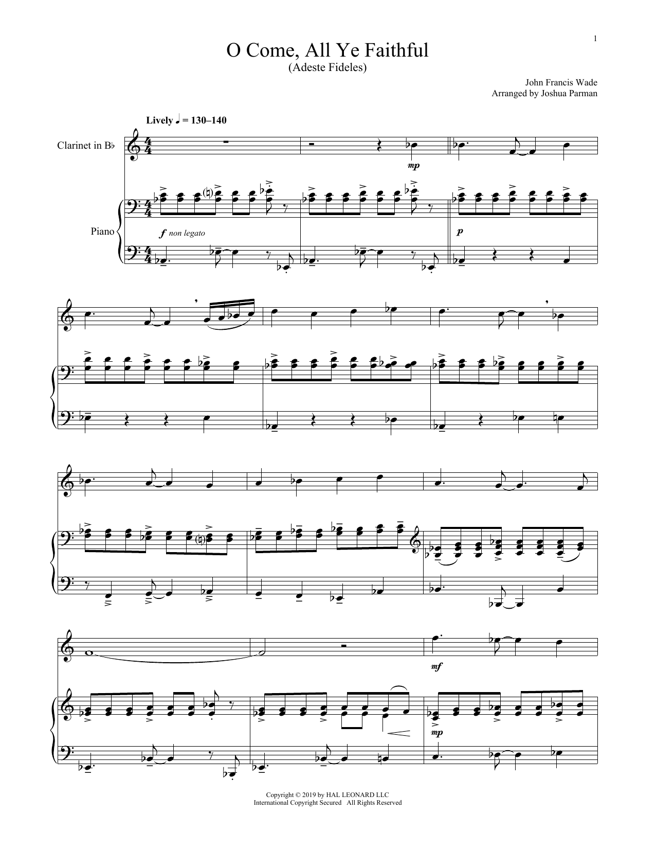 Christmas Carol O Come All Ye Faithful sheet music notes and chords. Download Printable PDF.