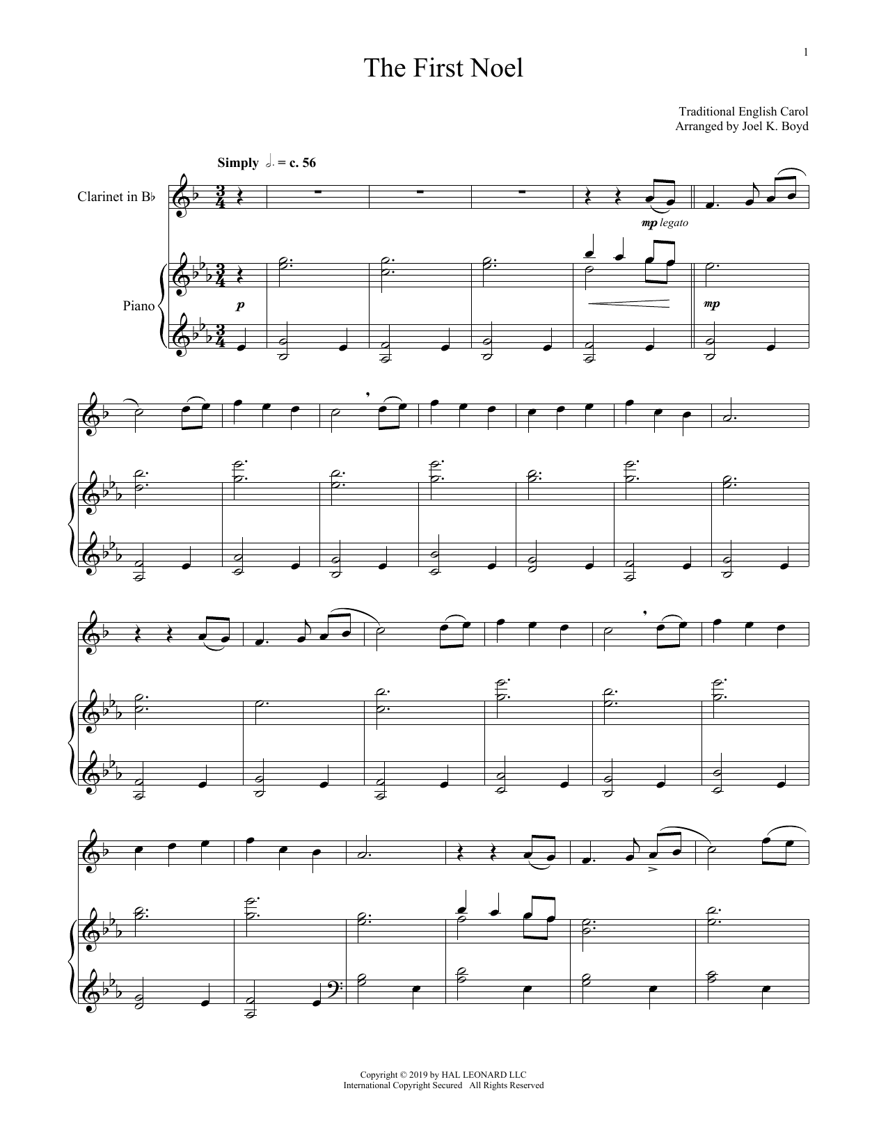 Christmas Carol The First Noel sheet music notes and chords. Download Printable PDF.