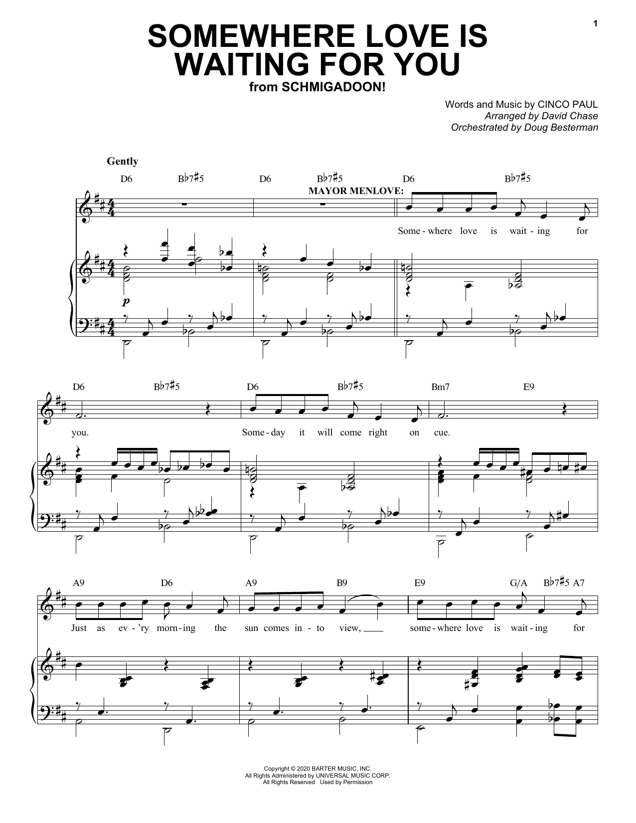 Learn to play Cinco Paul Somewhere Love Is Waiting For You (from Schmigadoon!) sheet music for Piano & Vocal in minutes. Price: 7.8900$ Cinco Paul Somewhere Love Is Waiting For You (from Schmigadoon!) sheet music notes and chords arranged for Piano & Vocal