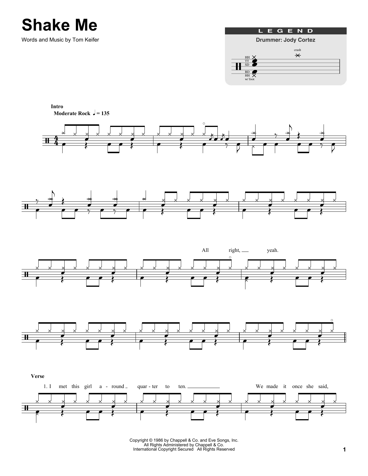 Cinderella Shake Me sheet music notes and chords. Download Printable PDF.