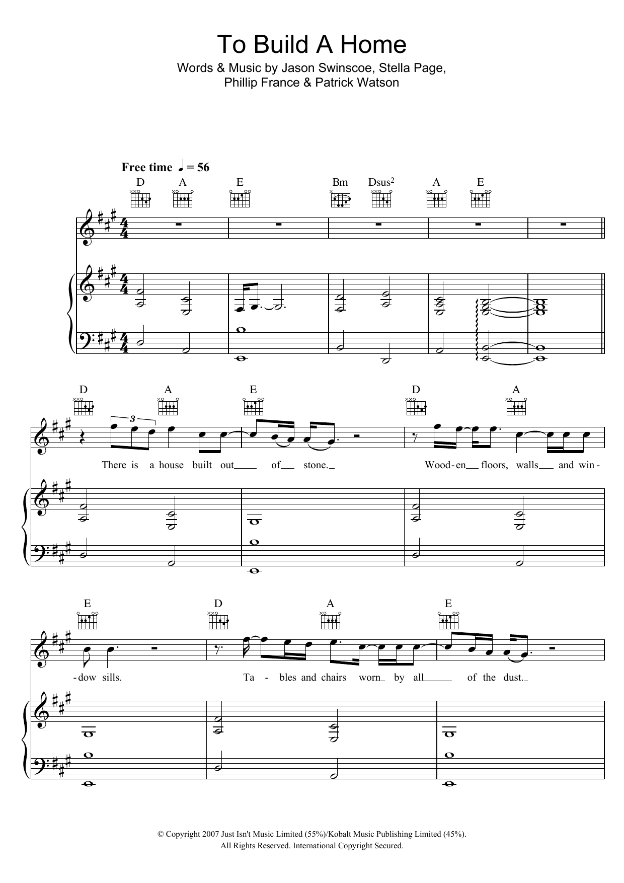 Cinematic Orchestra To Build A Home sheet music notes and chords. Download Printable PDF.