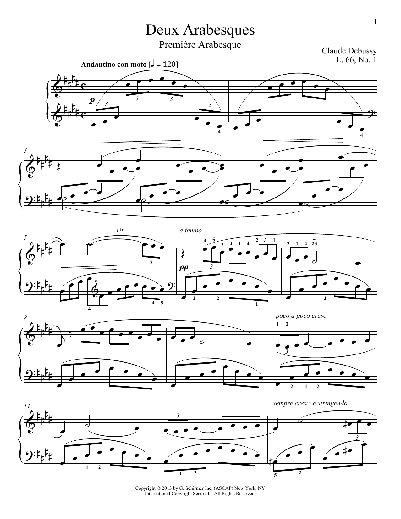 Christopher Harding Deux Arabesques sheet music notes and chords. Download Printable PDF.