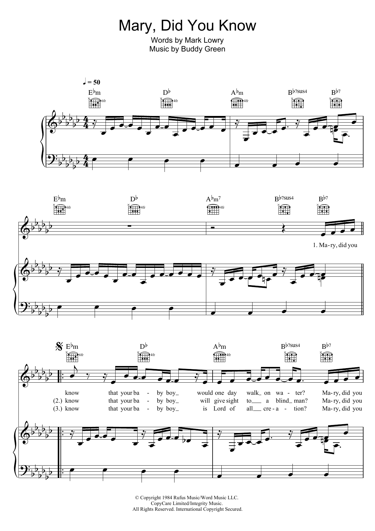 Clay Aiken Mary, Did You Know? sheet music notes and chords. Download Printable PDF.