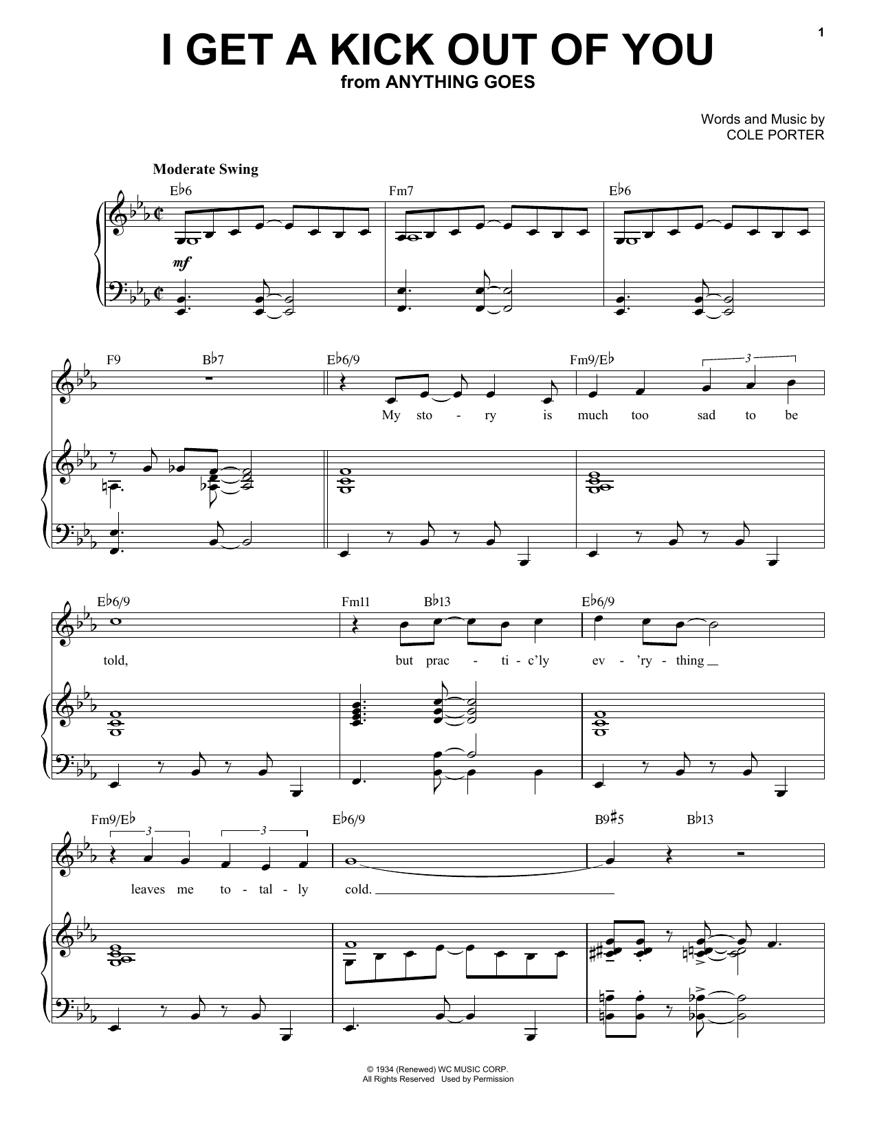 Cole Porter I Get A Kick Out Of You [Jazz version] (from Anything Goes) (arr. Brent Edstrom) sheet music notes and chords. Download Printable PDF.