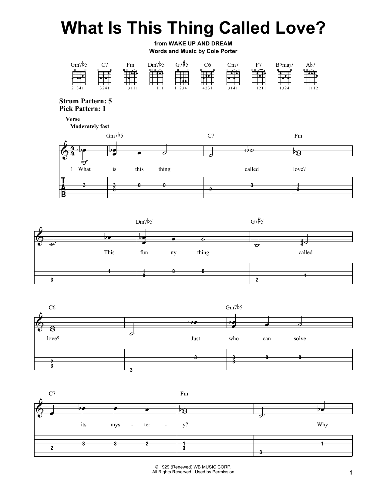 Cole Porter What Is This Thing Called Love? sheet music notes and chords. Download Printable PDF.