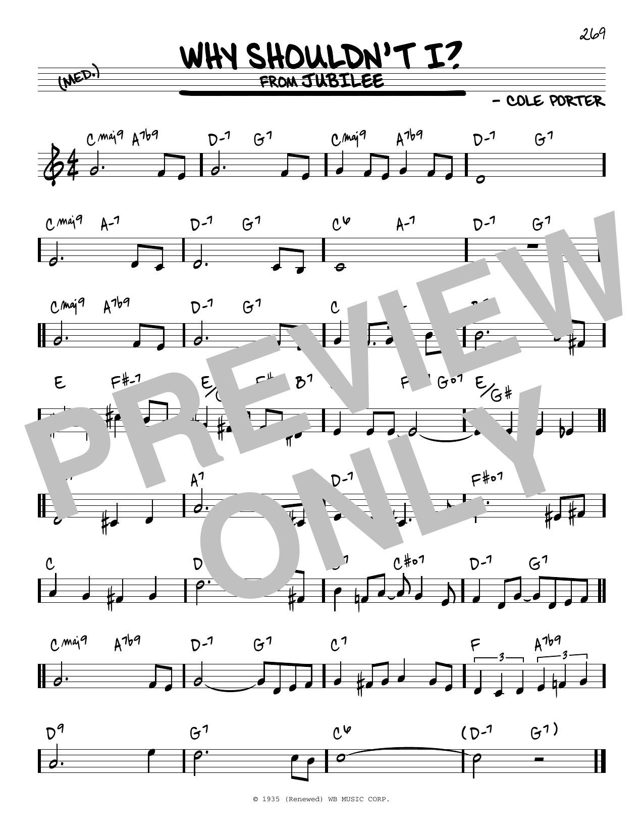 Learn to play Cole Porter Why Shouldn't I? sheet music for Real Book – Melody & Chords in minutes. Price: 5.9900$ Cole Porter Why Shouldn't I? sheet music notes and chords arranged for Real Book – Melody & Chords