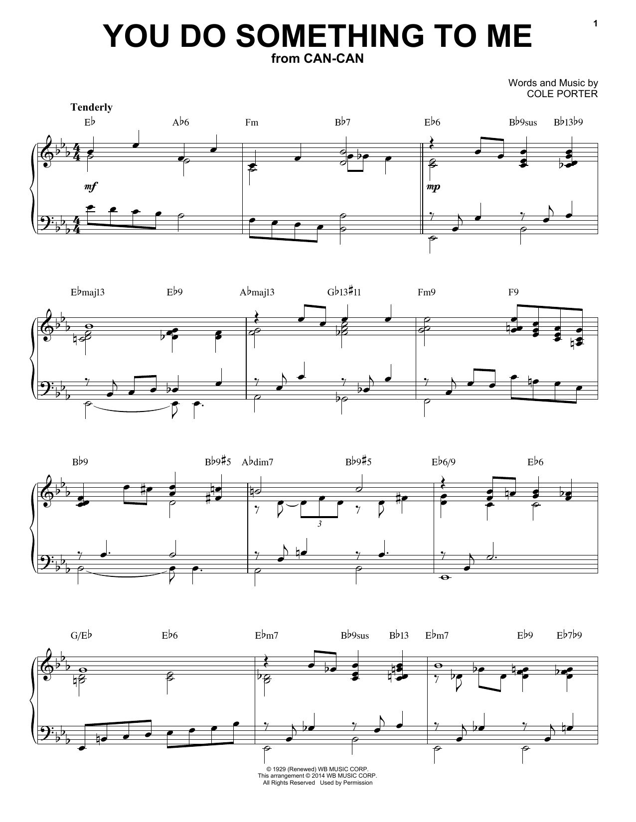 Cole Porter You Do Something To Me [Jazz version] (arr. Brent Edstrom) sheet music notes and chords. Download Printable PDF.