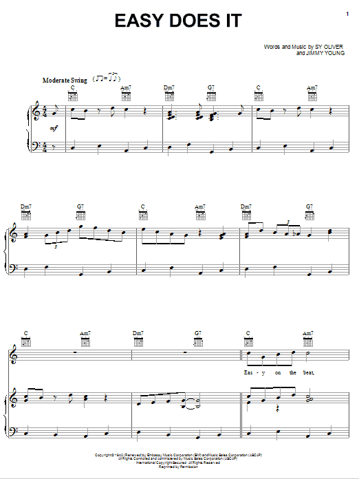 Count Basie Easy Does It sheet music notes and chords. Download Printable PDF.