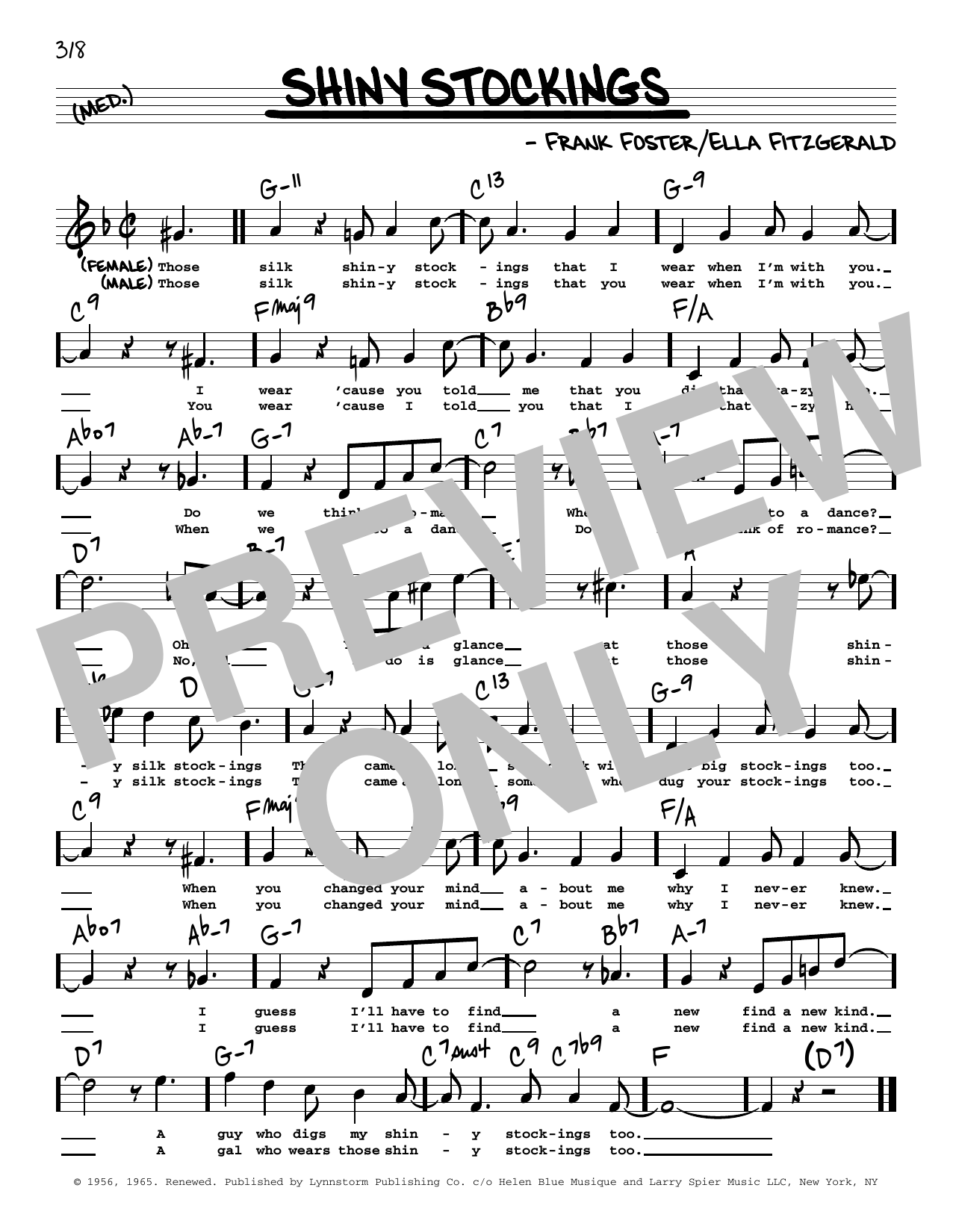 Count Basie Shiny Stockings (High Voice) sheet music notes and chords. Download Printable PDF.