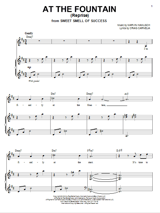 Learn to play Craig Carnelia At The Fountain (Reprise) sheet music for Piano & Vocal in minutes. Price: 7.8900$ Craig Carnelia At The Fountain (Reprise) sheet music notes and chords arranged for Piano & Vocal