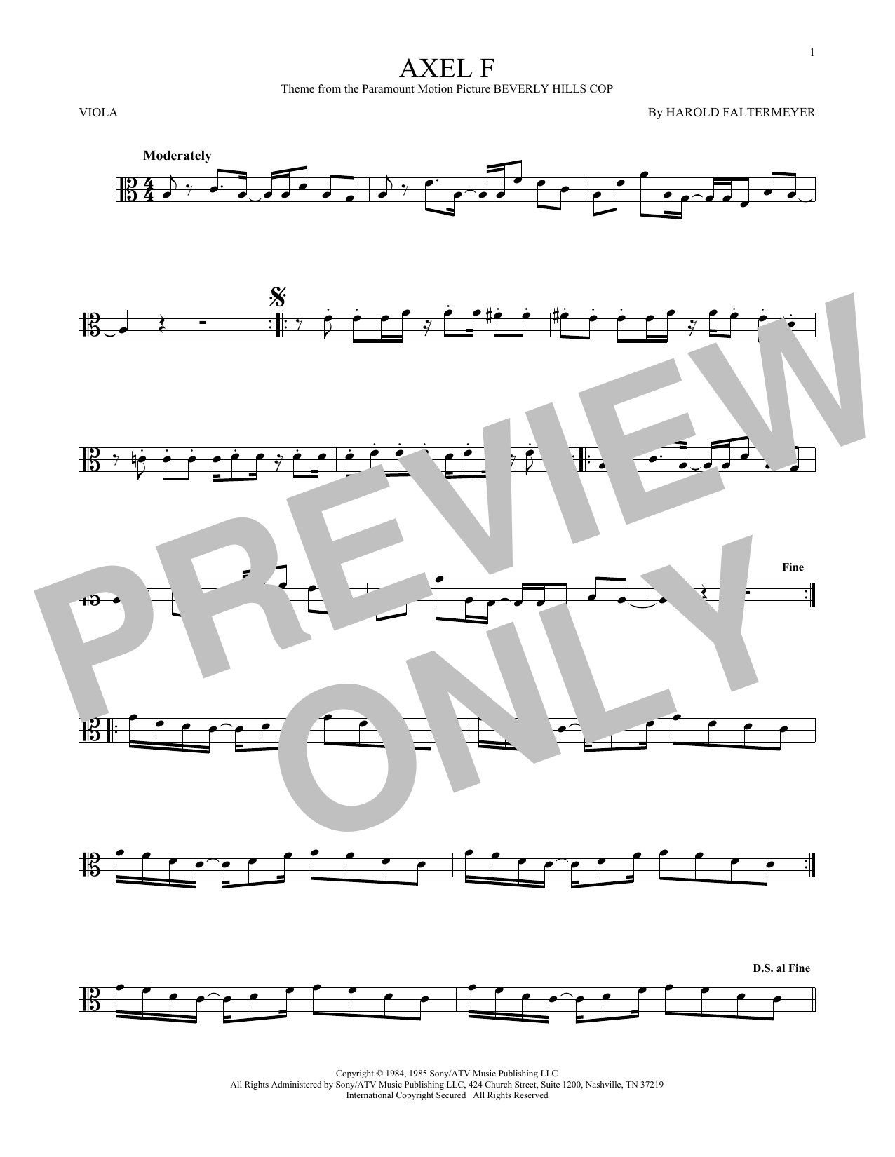 Crazy Frog Axel F sheet music notes and chords. Download Printable PDF.