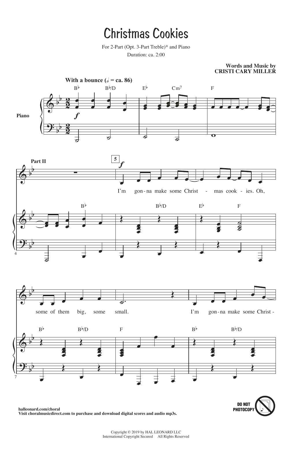 Cristi Cary Miller Christmas Cookies sheet music notes and chords. Download Printable PDF.