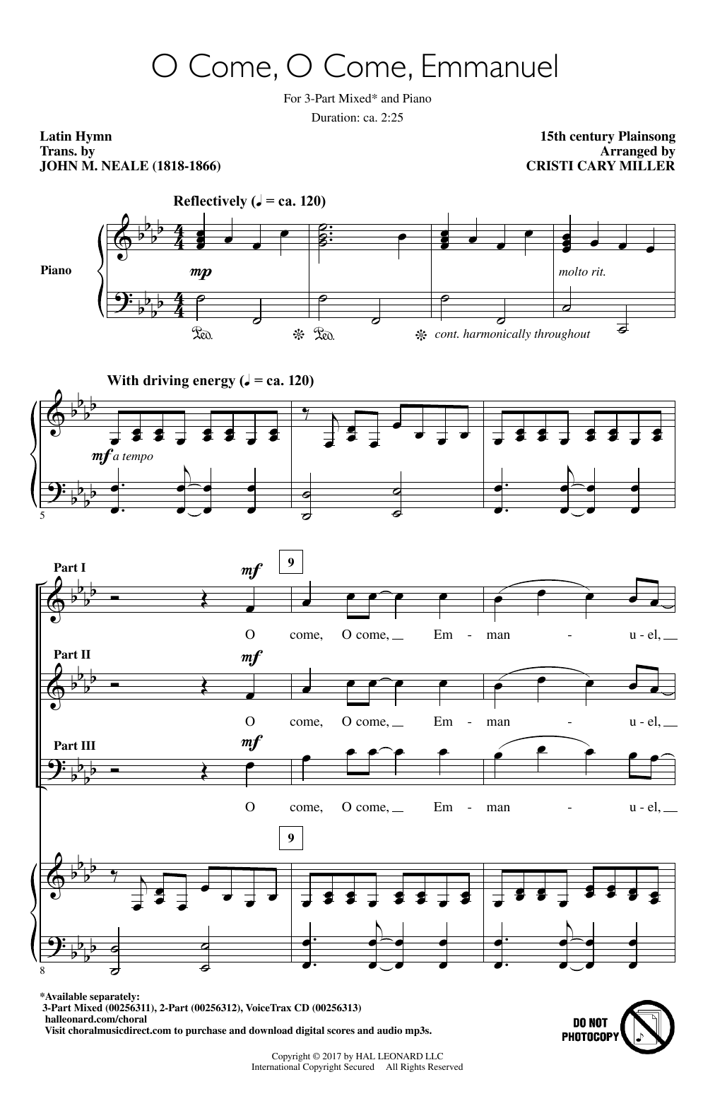 Cristi Cary Miller O Come, O Come Emmanuel sheet music notes and chords. Download Printable PDF.