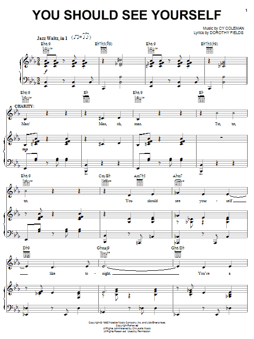 Learn to play Cy Coleman You Should See Yourself sheet music for Piano, Vocal & Guitar Chords (Right-Hand Melody) in minutes. Price: 7.8900$ Cy Coleman You Should See Yourself sheet music notes and chords arranged for Piano, Vocal & Guitar Chords (Right-Hand Melody)
