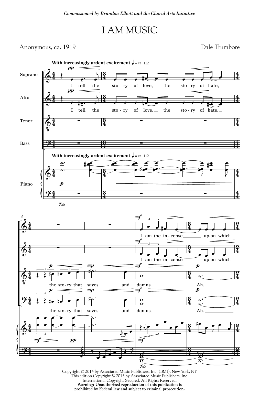 Dale Trumbore I Am Music sheet music notes and chords. Download Printable PDF.