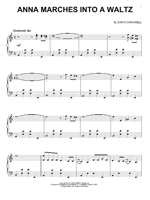 Learn to play Dario Marianelli Anna Marches Into A Waltz sheet music for Piano Solo in minutes. Price: 7.8900$ Dario Marianelli Anna Marches Into A Waltz sheet music notes and chords arranged for Piano Solo