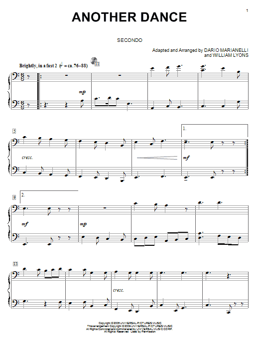 Learn to play Dario Marianelli Another Dance sheet music for Piano Duet in minutes. Price: 7.8900$ Dario Marianelli Another Dance sheet music notes and chords arranged for Piano Duet