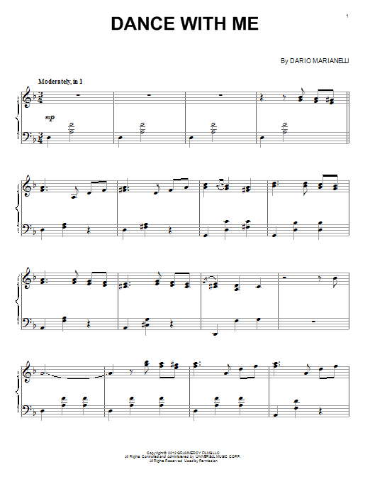 Learn to play Dario Marianelli Dance With Me sheet music for Piano Solo in minutes. Price: 7.8900$ Dario Marianelli Dance With Me sheet music notes and chords arranged for Piano Solo
