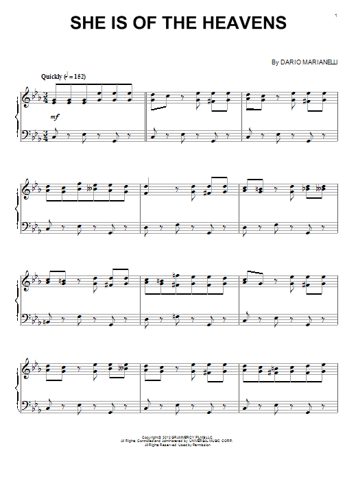 Learn to play Dario Marianelli She Is Of The Heavens sheet music for Piano Solo in minutes. Price: 7.8900$ Dario Marianelli She Is Of The Heavens sheet music notes and chords arranged for Piano Solo
