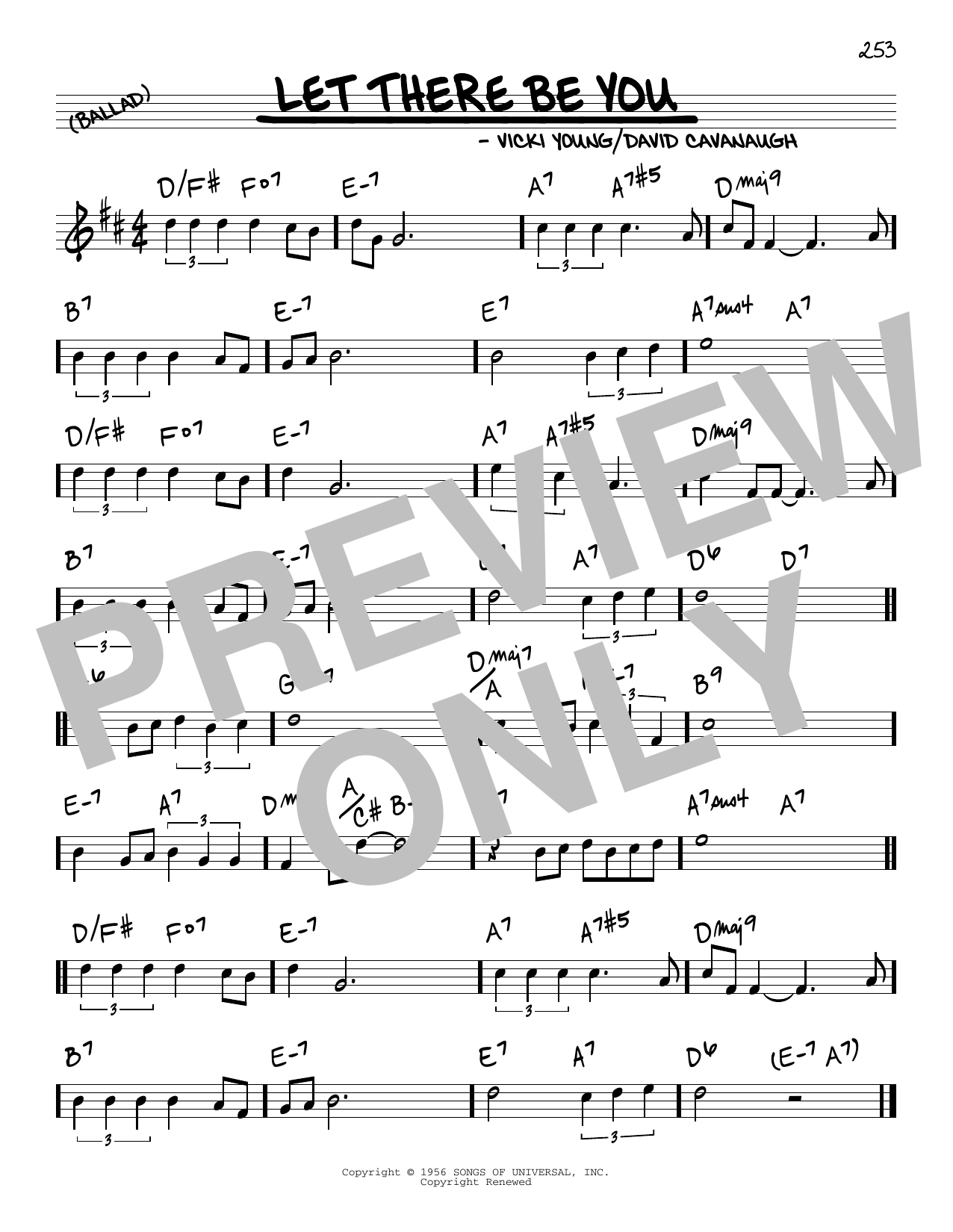 Learn to play Dave Cavanaugh and Vicki Young Let There Be You sheet music for Real Book – Melody & Chords in minutes. Price: 5.9900$ Dave Cavanaugh and Vicki Young Let There Be You sheet music notes and chords arranged for Real Book – Melody & Chords