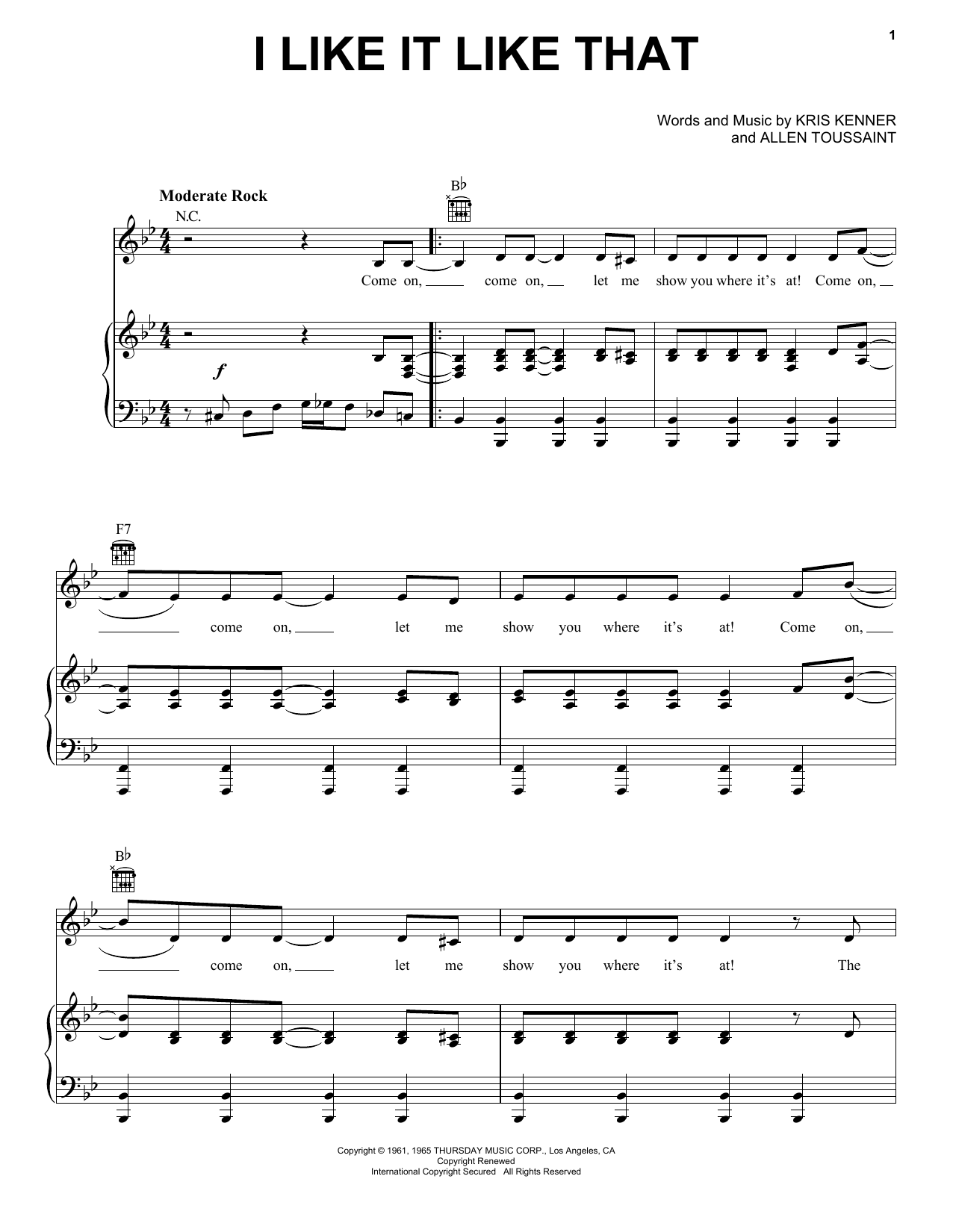 Learn to play Dave Clark Five I Like It Like That sheet music for Piano, Vocal & Guitar Chords (Right-Hand Melody) in minutes. Price: 7.8900$ Dave Clark Five I Like It Like That sheet music notes and chords arranged for Piano, Vocal & Guitar Chords (Right-Hand Melody)