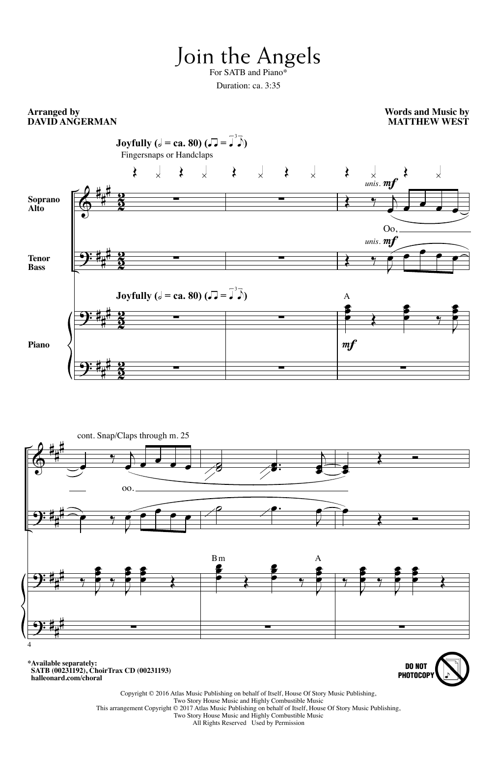 David Angerman Join The Angels sheet music notes and chords. Download Printable PDF.