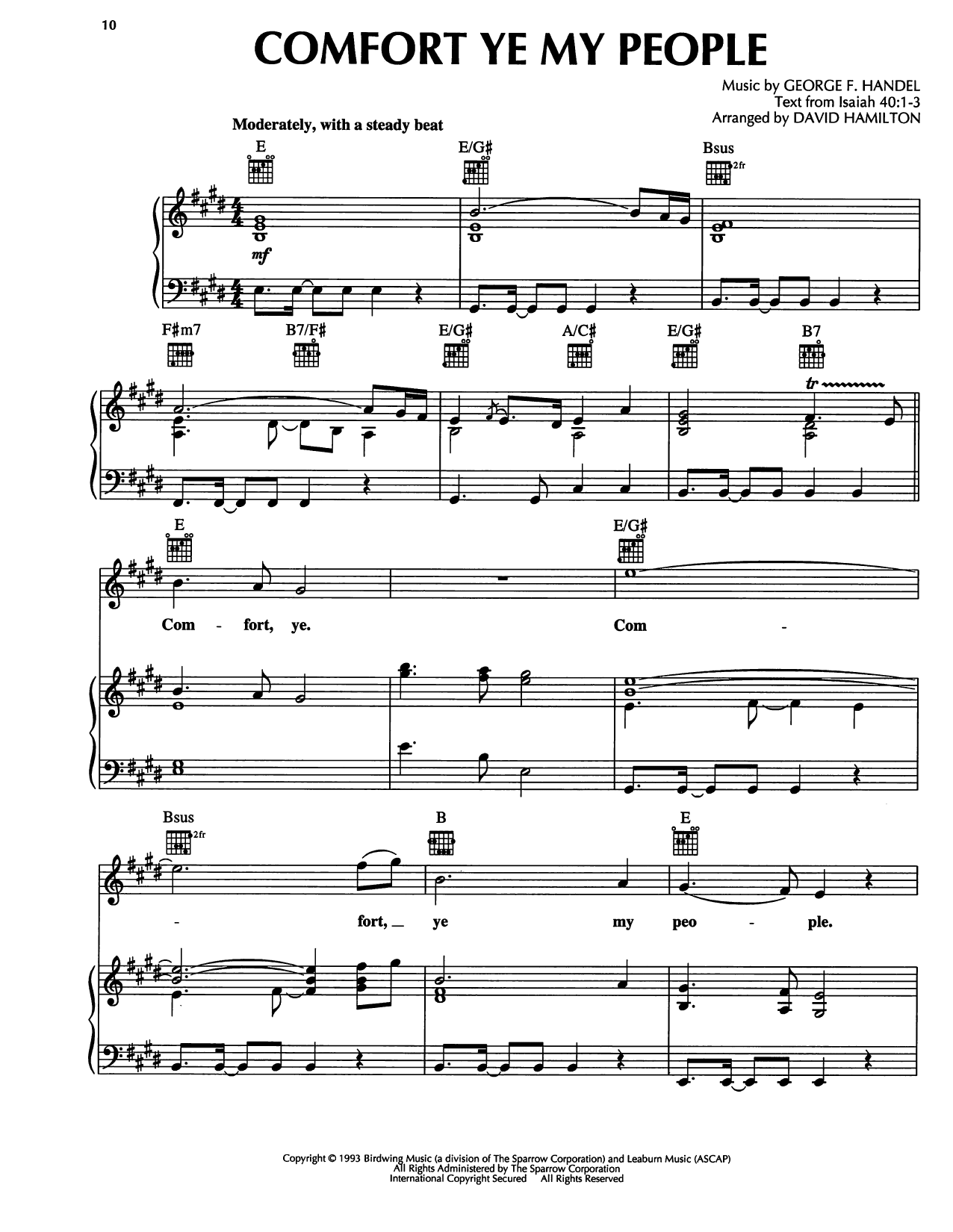Learn to play David Hamilton Comfort Ye My People sheet music for Piano, Vocal & Guitar Chords (Right-Hand Melody) in minutes. Price: 7.8900$ David Hamilton Comfort Ye My People sheet music notes and chords arranged for Piano, Vocal & Guitar Chords (Right-Hand Melody)