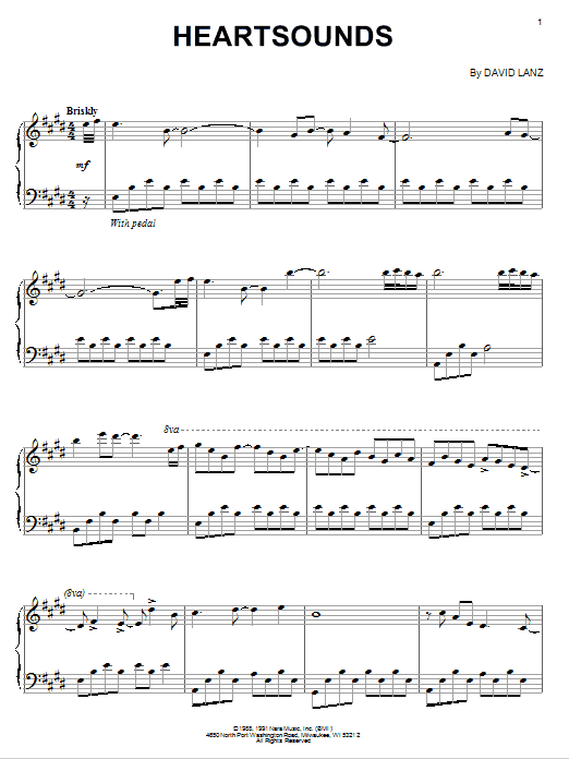 David Lanz Heartsounds sheet music notes and chords arranged for Piano Solo