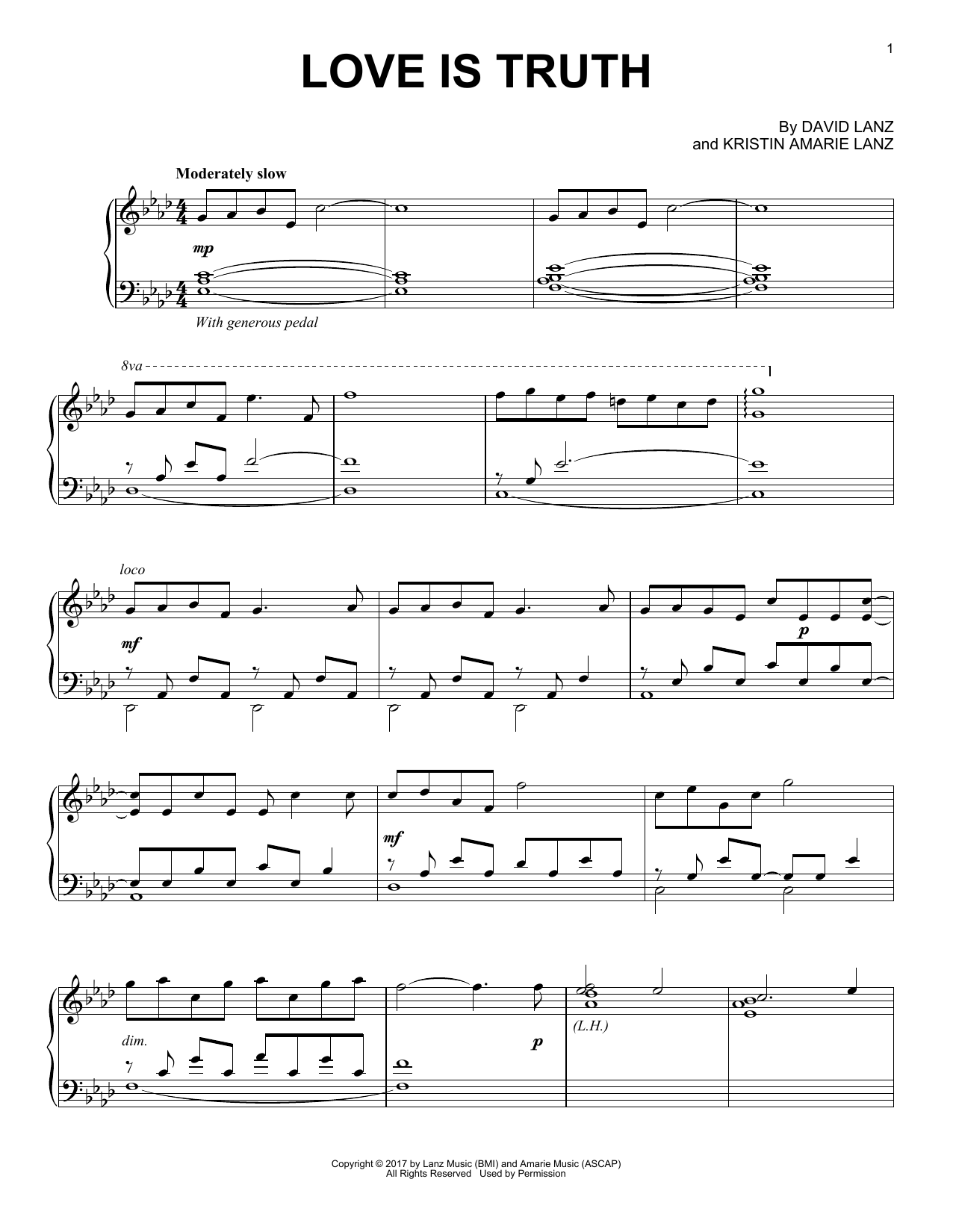 Learn to play David Lanz Love Is Truth sheet music for Piano Solo in minutes. Price: 7.8900$ David Lanz Love Is Truth sheet music notes and chords arranged for Piano Solo