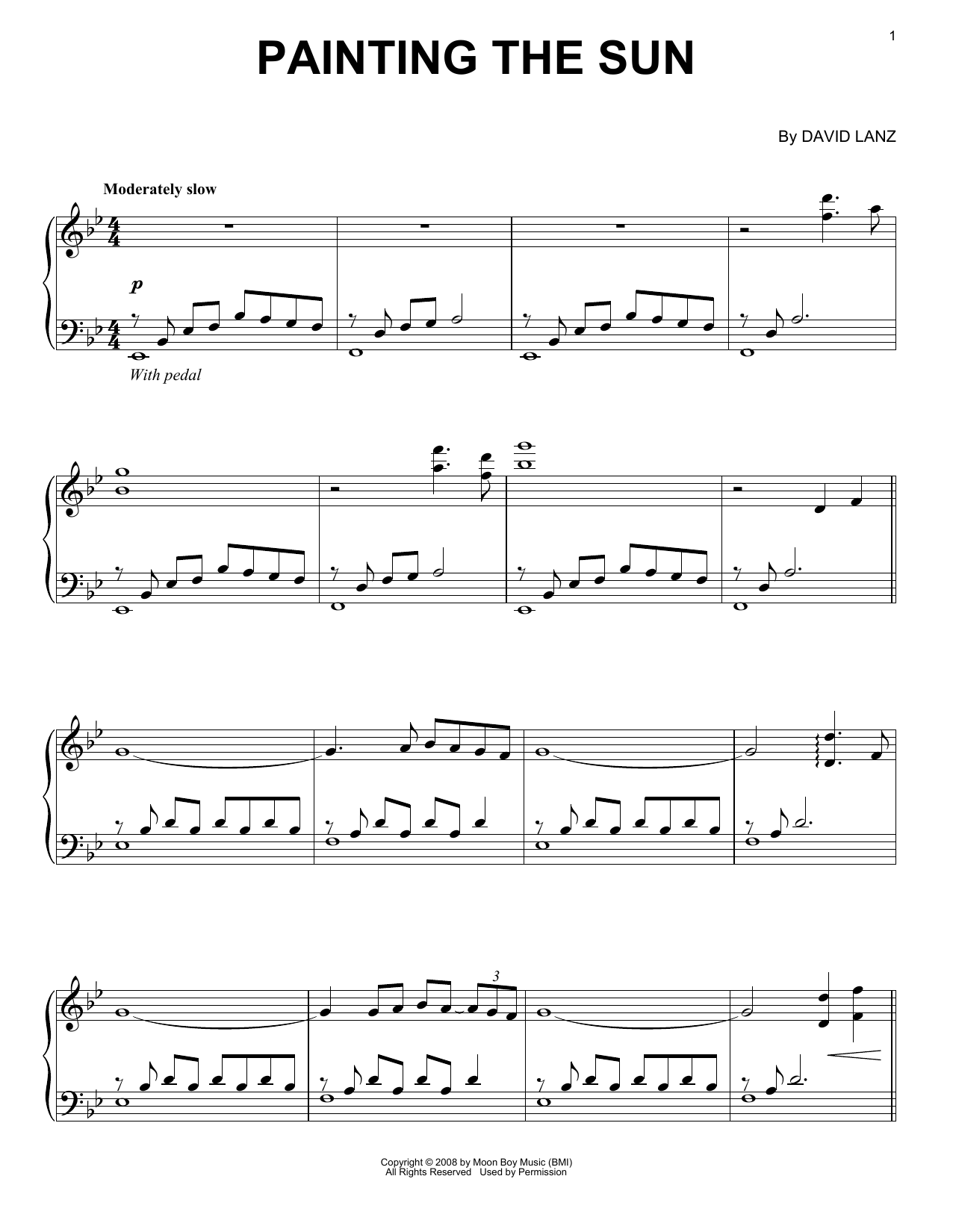 Learn to play David Lanz Painting The Sun sheet music for Piano Solo in minutes. Price: 7.8900$ David Lanz Painting The Sun sheet music notes and chords arranged for Piano Solo