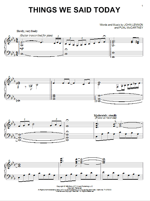 Learn to play David Lanz Things We Said Today sheet music for Piano Solo in minutes. Price: 7.8900$ David Lanz Things We Said Today sheet music notes and chords arranged for Piano Solo