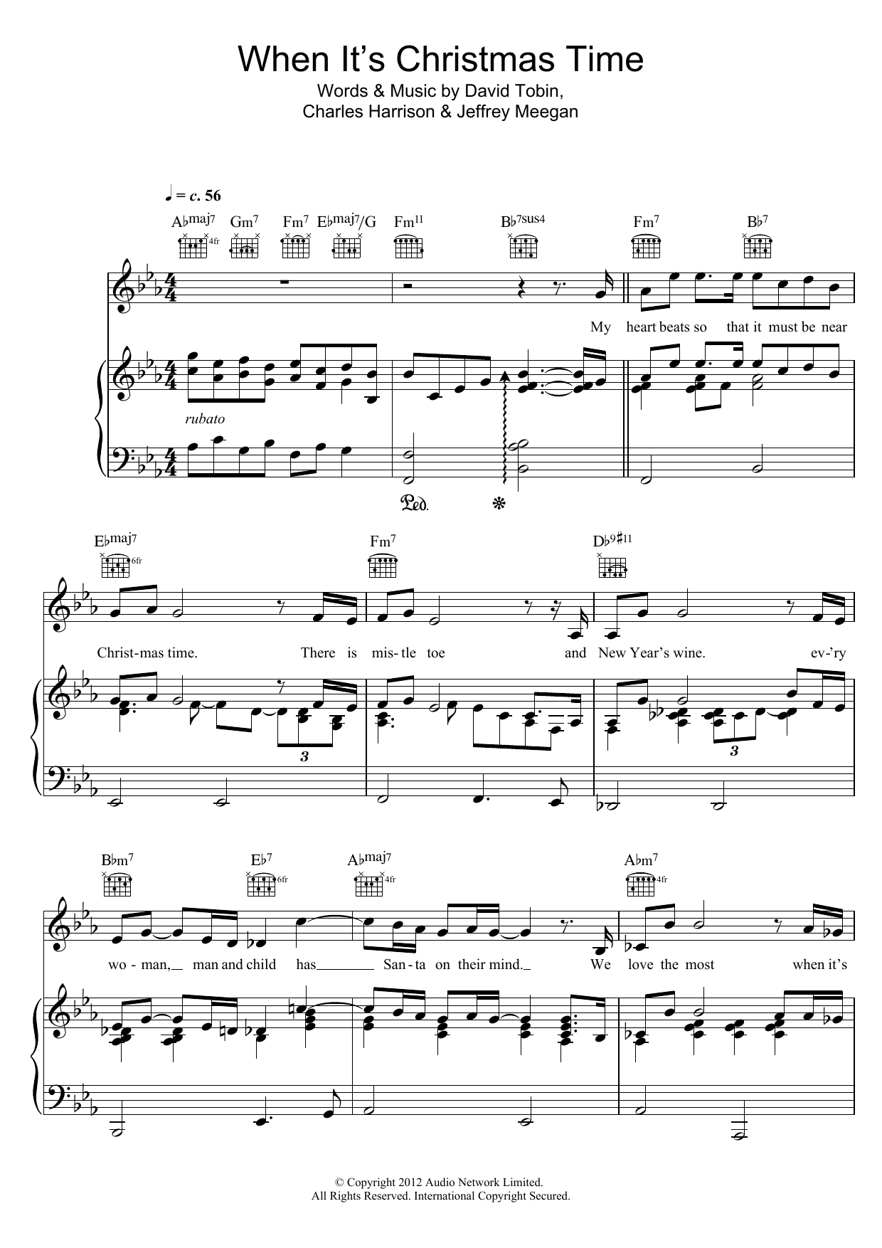 Learn to play David Tobin When It's Christmas Time sheet music for Piano, Vocal & Guitar Chords in minutes. Price: 7.8900$ David Tobin When It's Christmas Time sheet music notes and chords arranged for Piano, Vocal & Guitar Chords
